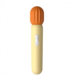 CHUCHEN - Cactus Vibrator AV Wand (Chargeable - Yellow)